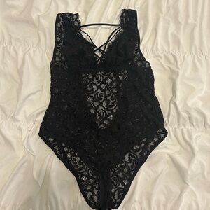 Black Lace Bodysuit